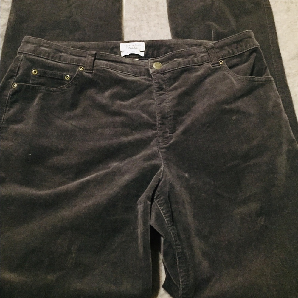 🔥Charter Club Classic Fit Gray Corduroy Pants